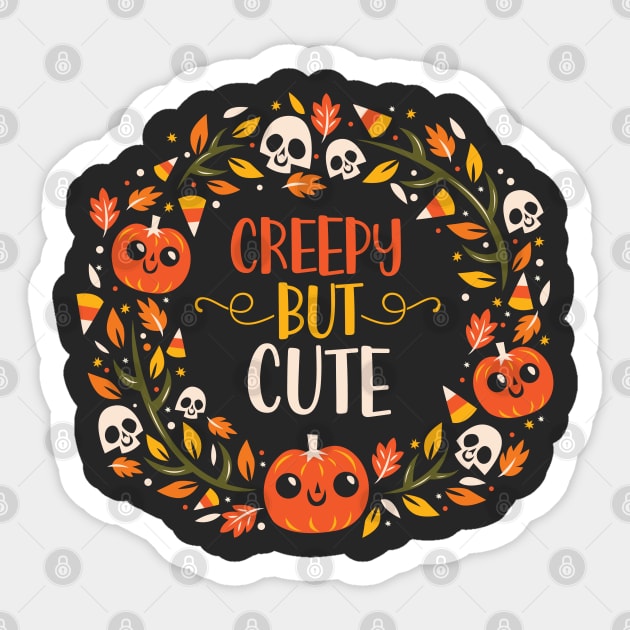 Creepy but cute Sticker by NinthStreetShirts